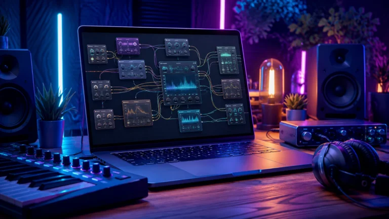Modular Effects Plugin Nodes Hits Laptop